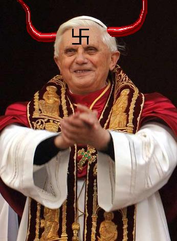 Pope Benedict 16 - a devil with saint mask